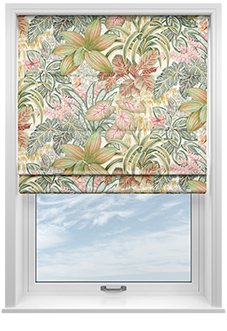 Canopy, Tranquil Oasis - Twist&Fit Roman Blind